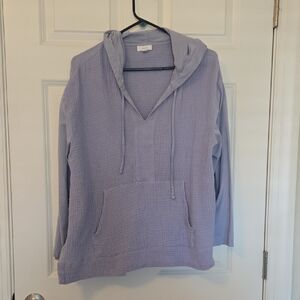 J. Jill Blue Hoodie with Pocket